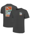Image One Men's Graphite Oregon State Beavers Comfort Colors Minimal Vista Distressed Graphics T-shirt In Gray