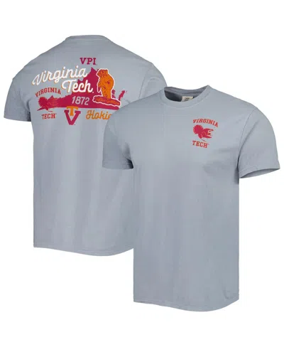 Image One Men's Graphite Virginia Tech Hokies Vault State Comfort T-shirt