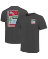 Image One Graphite Alabama Crimson Tide Comfort Colors Minimal Vista Distressed Graphics T-shirt In Gray