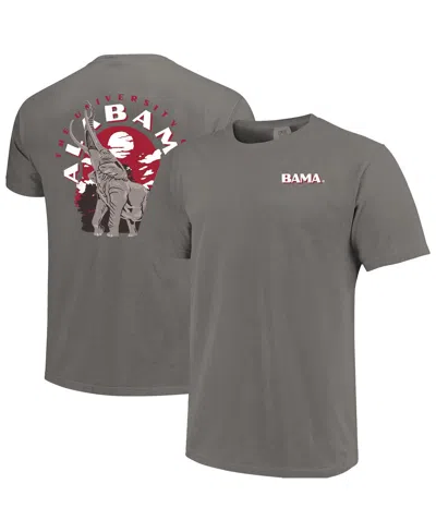 Image One Men's Gray Alabama Crimson Tide Comfort Colors Team Statue T-shirt