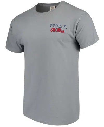 Image One Men's Gray Ole Miss Rebels Comfort Colors Campus Scenery T-shirt