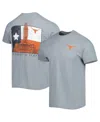 Image One Men's Gray Texas Longhorns Hyperlocal Flag T-shirt In Gray