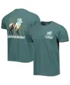 Image One Men's Green Colorado State Rams Mascot Scenery Comfort Color T-shirt In Green