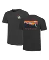 Image One Men's Heather Charcoal Oklahoma Sooners Big Tall Campus Scene Core T-shirt In Black