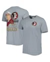 Image One Men's Graphite Florida State Seminoles Vault State Comfort T-shirt In Heather Gray