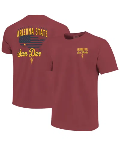 Image One Men's Maroon Arizona State Sun Devils America's Team T-shirt In Brown