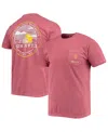 Image One Men's Maroon Arizona State Sun Devils Circle Campus Scene T-shirt In Pink