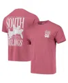 Image One Maroon Mississippi State Bulldogs Comfort Colors Welcome To The South T-shirt In Maroon