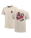 Image One Men's Natural Alabama Crimson Tide Big Tall Vault Vintage Logo Core T-shirt In Brown