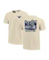 Image One Men's Natural Penn State Nittany Lions Comfort Colors Hand-drawn Campus Stack T-shirt In Neutral