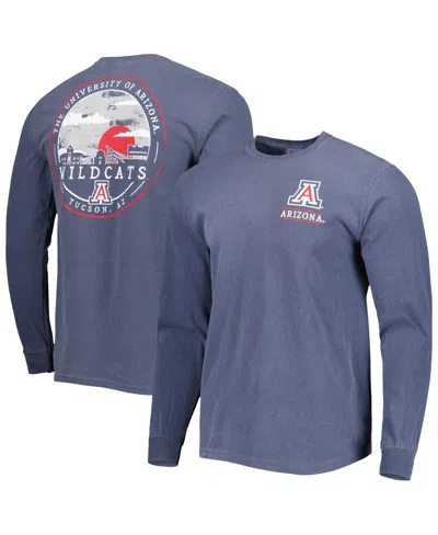 Image One Men's Navy Arizona Wildcats Circle Campus Scene Long Sleeve T-shirt