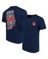 Image One Men's Navy Auburn Tigers Flag Local Comfort Color T-shirt In Navy