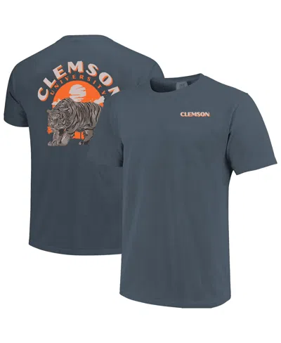 Image One Men's Navy Clemson Tigers Comfort Colors Team Statue T-shirt In Blue