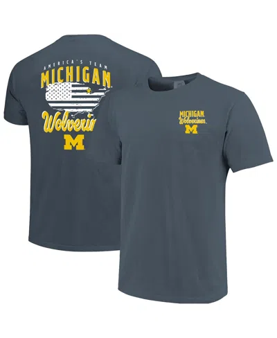 Image One Men's Navy Michigan Wolverines America's Team T-shirt In Multi