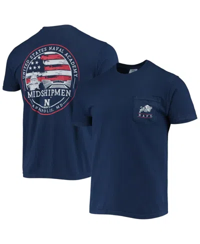 Image One Men's Navy Midshipmen Campus Americana T-shirt