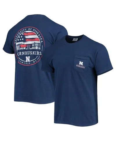 Image One Men's Navy Nebraska Huskers Campus Americana T-shirt