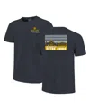Image One Men's Navy Notre Dame Fighting Irish Striped Campus Skyline T-shirt In Navy