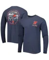Image One Men's Navy Ole Miss Rebels Circle Campus Scene Long Sleeve T-shirt In Navy