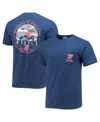 Image One Men's Navy Ole Miss Rebels Circle Campus Scene T-shirt In Blue