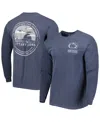 Image One Men's Navy Penn State Nittany Lions Circle Campus Scene Long Sleeve T-shirt In Navy