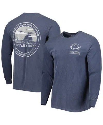 Image One Men's Navy Penn State Nittany Lions Circle Campus Scene Long Sleeve T-shirt