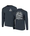 Image One Men's Navy Penn State Nittany Lions Comfort Colors Mascot Overlay Long Sleeve T-shirt In Blue