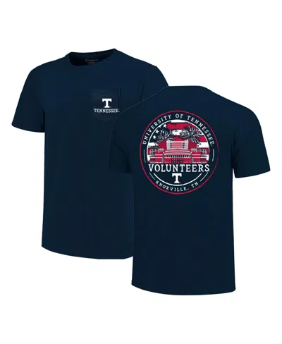 Image One Men's Navy Tennessee Volunteers Campus Americana T-shirt In Multi