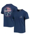 Image One Men's Navy Texas Tech Red Raiders Campus Americana T-shirt In Navy