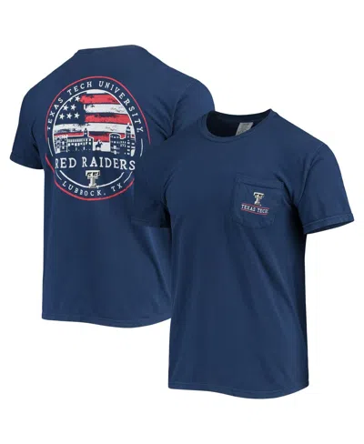 Image One Men's Navy Texas Tech Red Raiders Campus Americana T-shirt