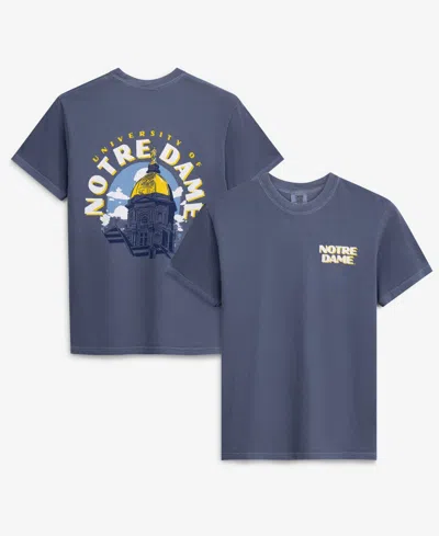 Image One Men's Notre Dame Fighting Irish Graphic Crewneck T-shirt In Gray