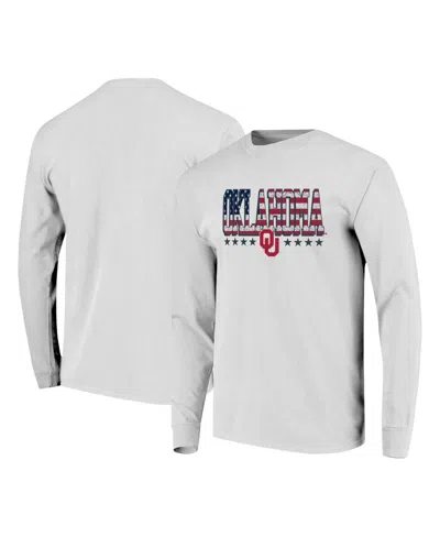 Image One Men's Oklahoma Long-sleeve Screen-print T-shirt In Gray