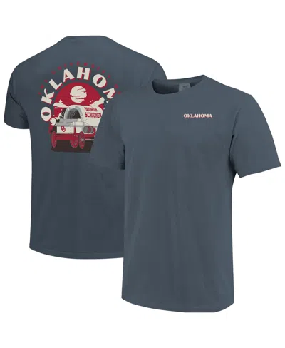 Image One Men's Oklahoma Team Statue Graphic Heavyweight T-shirt In Blue