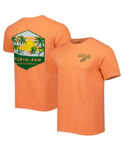 Image One Men's Orange Florida A&m Rattlers Landscape Shield T-shirt