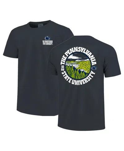 Image One Men's Penn State Nittany Lions Landscape Graphic T-shirt In Navy
