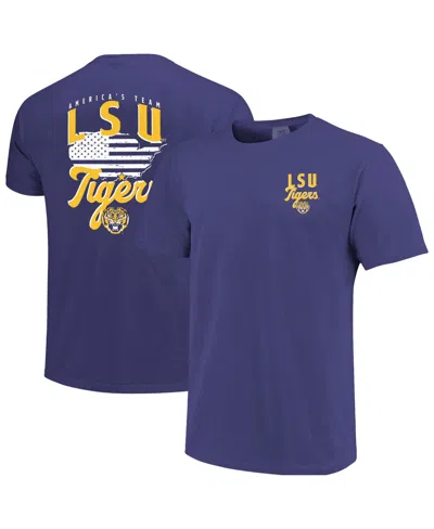 Image One Men's Purple Lsu Tigers America's Team T-shirt