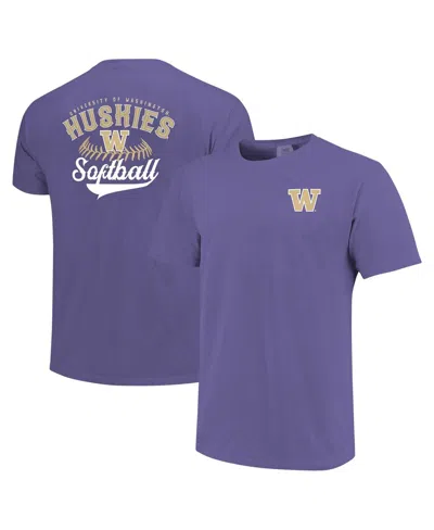 Image One Men's Purple Washington Huskies Softball Walk Off T-shirt