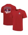 Image One Men's Red Arizona Wildcats Softball Walk Off T-shirt In Red