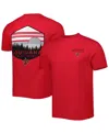 Image One Men's Red Louisiana Ragin' Cajuns Landscape Shield T-shirt In Red