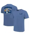 Image One Men's Royal Byu Cougars Hyperlocal Comfort Colors T-shirt In Blue
