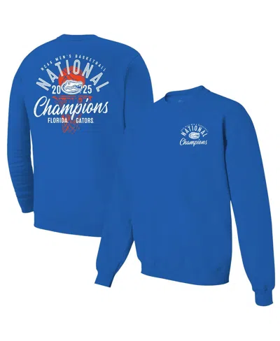 Image One Men's Royal Florida Gators 2025 Ncaa Men's Basketball National Champions Comfort Colors Overlay Pull