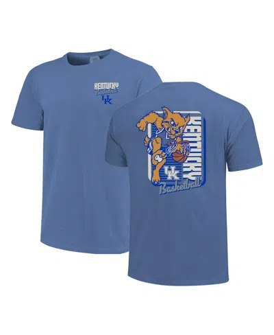 Image One Royal Kentucky Wildcats Comfort Colors Mascot Dunk T-shirt In Blue