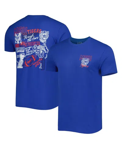 Image One Men's Royal Memphis Tigers Through The Years T-shirt