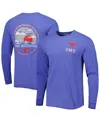 Image One Royal Smu Mustangs Circle Campus Scene Long Sleeve T-shirt In Royal