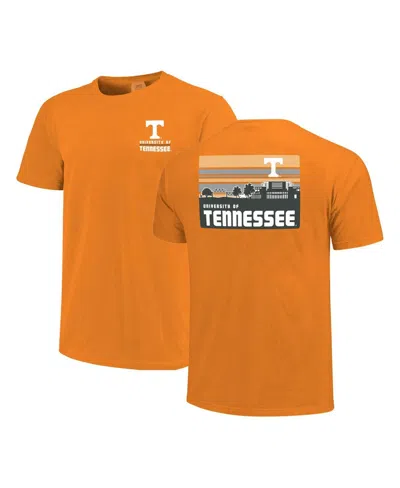 Image One Men's Tennessee Orange Tennessee Volunteers Striped Campus Skyline T-shirt In Multi