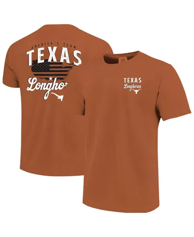 Image One Men's Texas Orange Texas Longhorns America's Team T-shirt In Brown