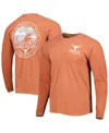 Image One Men's Texas Orange Texas Longhorns Circle Campus Scene Long Sleeve T-shirt In Orange