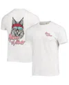 Image One Men's White Arizona Wildcats Mascot Bandana T-shirt In White