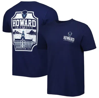 Image One Navy Howard Bison Logo Campus Icon T-shirt