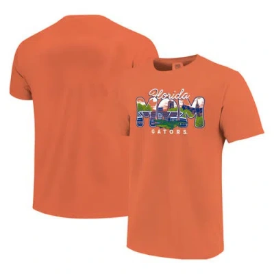 Image One Orange Florida Gators Comfort Colors Campus Drawing Mom T-shirt
