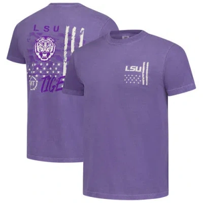 IMAGE ONE PURPLE LSU TIGERS COMFORT COLORS OHT CAMO OVERLAY T-SHIRT